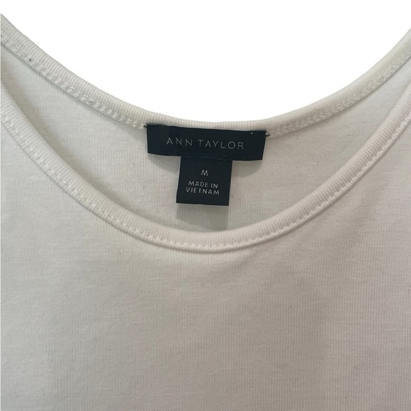 ANN TAYLOR Polished Tank – Sleeveless, Cotton Blend, Size M - Picture 4 of 7